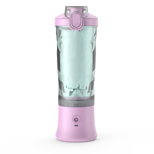 Portable 6-blade USB rechargeable blender for smoothies, protein shakes, and fresh juice